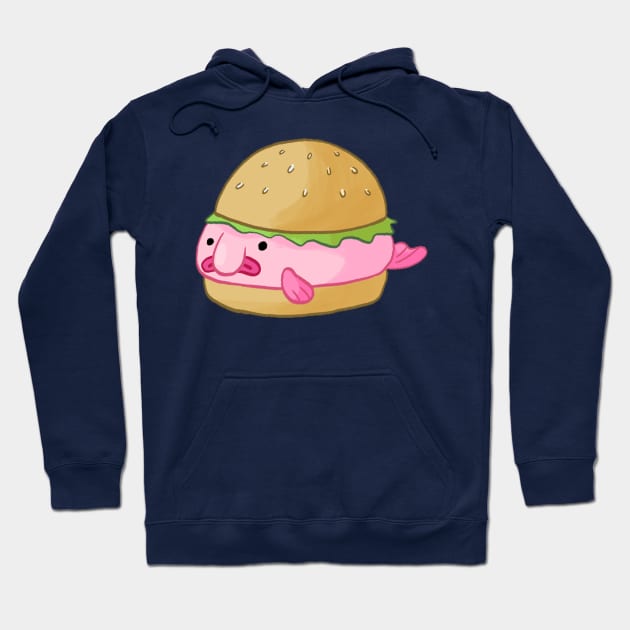 Blobfish Burger Hoodie by JustBlobvis